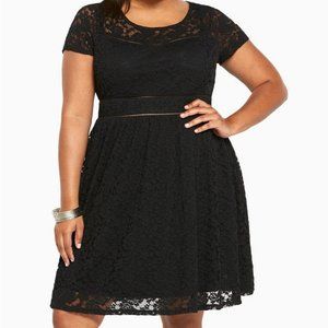 Torrid Black Lace Dress